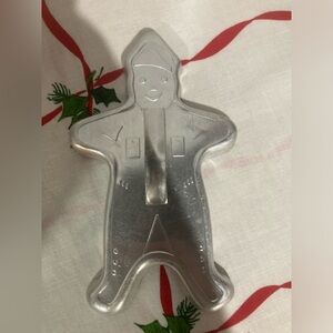 Vintage aluminum gingerbread man cookie cutter